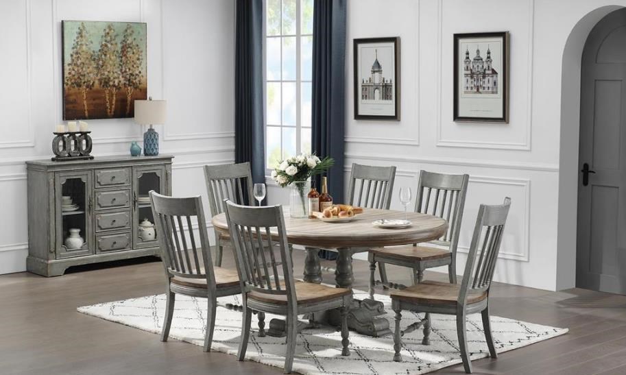 Round kitchen table on sale set for 8